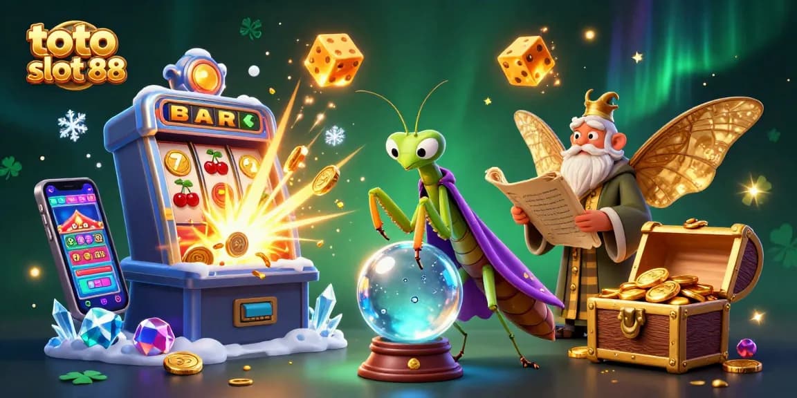 Experience the thrill at toto slot 88 as a praying mantis fortune teller reveals jackpots with a magical twist.
