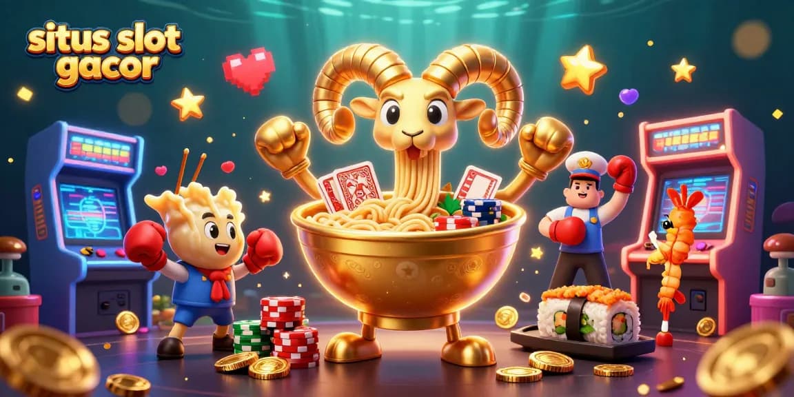 Engage in fun with situs slot gacor featuring vibrant characters and casino elements.