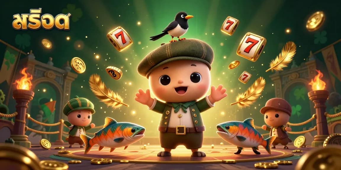 Spin the reels of สล็อต with a whimsical 3D scene featuring Nessie and friends!