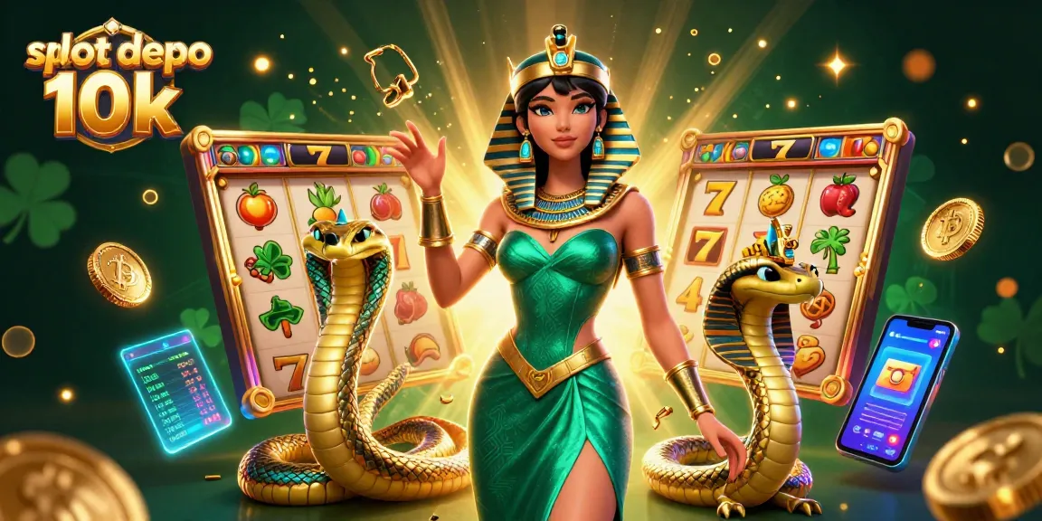 Experience excitement with slot depo 10k in a vibrant gaming scene showcasing 3D characters and symbols.