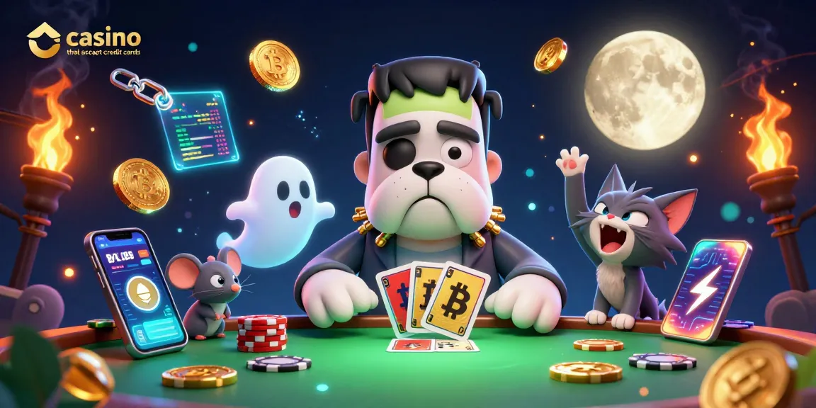 Engage in thrilling gameplay at a vibrant casino that accept credit cards with cartoon characters and dynamic game elements.