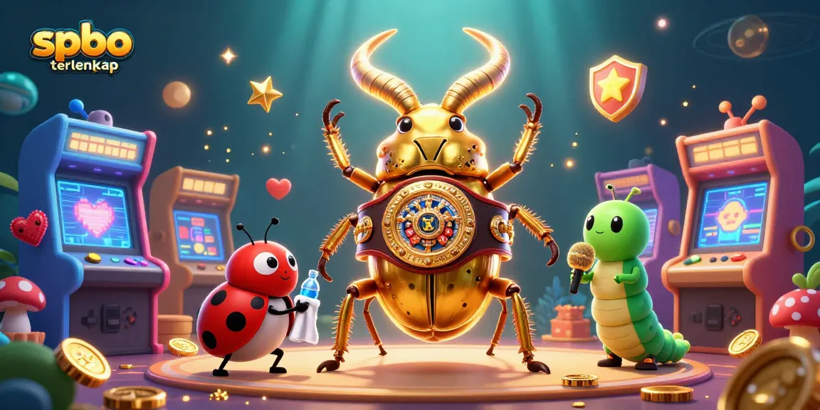 Experience an exciting showdown in the spbo terlengkap themed casino scene with vibrant arcade elements.