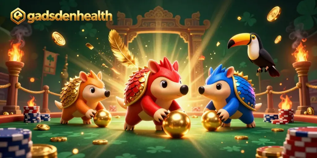 Permainan kasino gadsdenhealth dengan karakter pangolin bersaing dan kepakan sayap toucan.