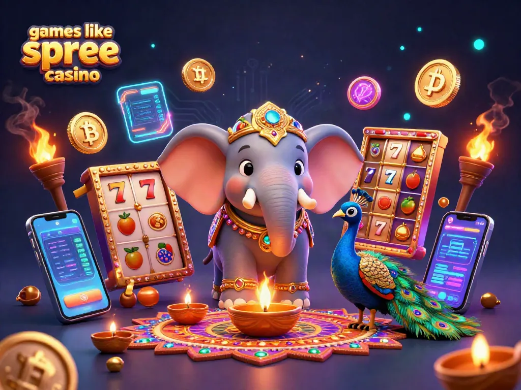 Play engaging games like spree casino with vibrant casino elements and exciting characters.