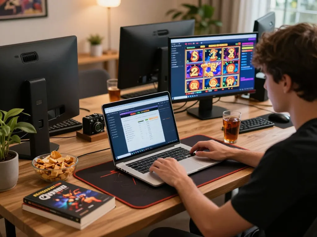 Engaging online gaming moment at nhà cái cm88 with vibrant interface and user-focused setup