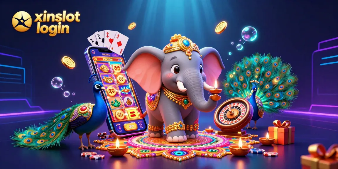 Experience seamless gaming with xinslot login in a vibrant 3D casino scene showcasing exciting slot action.