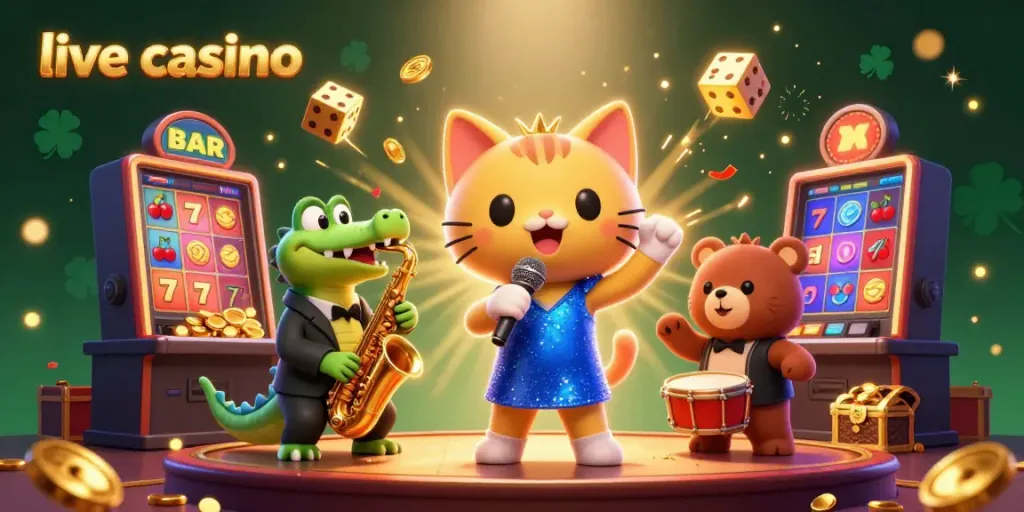 Gamer menikmati sensasi live casino dengan dealer langsung dan pengalaman real-time yang seru